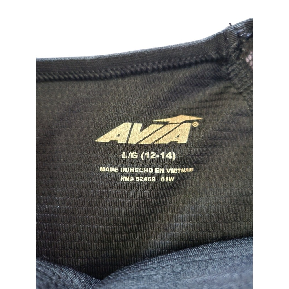 Avia‎ Women's Black Orange Geometric Racerback Sports Bra L G 12 14 - Picture 4 of 7